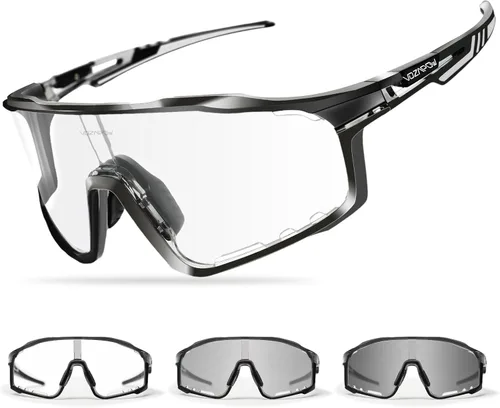 Miniatura 7 de Photochromic Cycling Glasses for Men Women, UV400 Sports Sunglasses for MTB, Riding, Running, Fishing, Baseball A1-gris