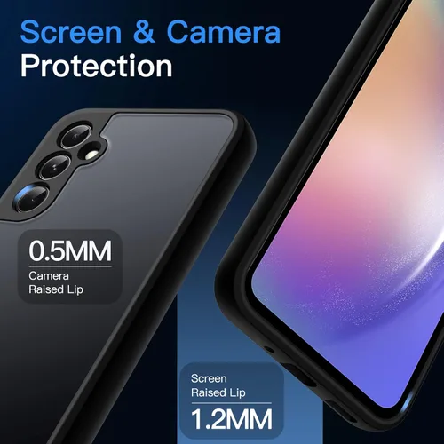 Miniatura 6 de JETech Funda mate para Samsung Galaxy A54 5G de 6.4 pulgadas, funda protectora delgada translúcida esmerilada para teléfono, antihuellas dactilares