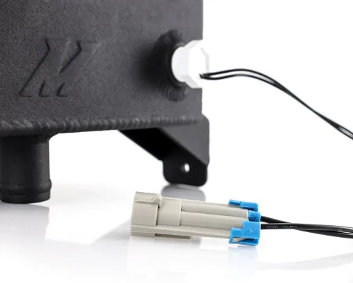 Miniatura 4 de Mishimoto Tanque Degas de aluminio, compatible con Ram 6.7L Cummins 2013-2018, Micro-Wrinkle Negro