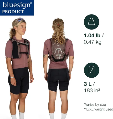 Miniatura 2 de Osprey Escapist Velocity - Mochila de hidratación para bicicleta (3 litros), con depósito hidruálico