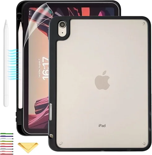 Miniatura 27 de Clear Stand Case for iPad Air 3 (Air 3rd Generation) 10.5 inch 2019 & iPad Pro 10.5 inch 2017 with Pencil Holder/Kickstand Soft TPU Back Silicone