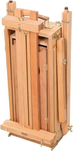 Miniatura 7 de Jullian Escort - Caballete de arte francés – Caballete de media caja para pintar lienzo – Caballete de pintura profesional con correa para el hombro
