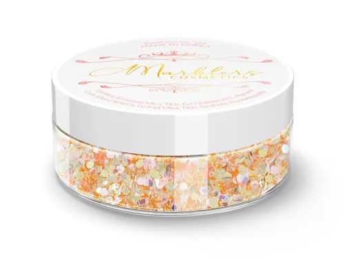 Miniatura 89 de MARBLERS Brillantina de forma gruesa de grado cosmético [estrella] 0.11 onzas (0.11 oz) Escamas No tóxica Vegana Libre de crueldad animal