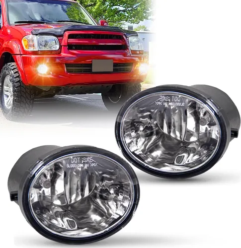 Repuesto de montaje de luces antiniebla para Toyota Tundra 2000-2006 2001-2007 Toyota Sequoia con bombillas halógenas 9006 12V 35W incluidas