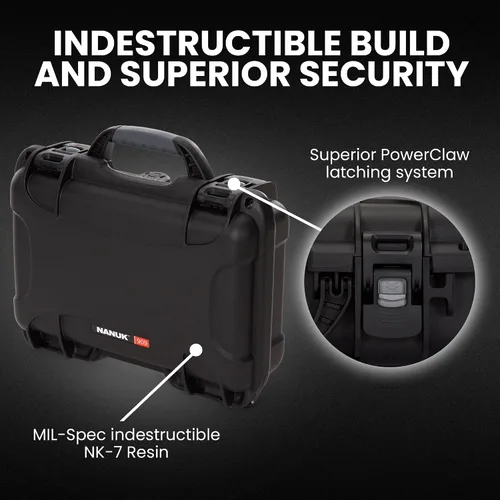 Miniatura 2 de Nanuk 909 Estuche rígido impermeable con inserto de espuma - Negro