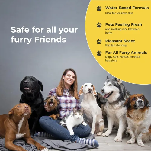 Miniatura 5 de Spray desodorizante para perros – Perfume perfumado de piña colada para perros malolientes – Spray de aseo seguro y refrescante para perros
