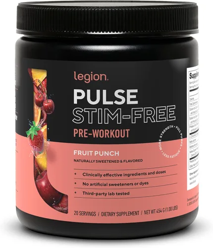 Miniatura 11 de Legion Pulse Suplemento previo al entrenamiento - Bebida de óxido nítrico natural para aumentar la energía, sin creatina, endulzada naturalmente
