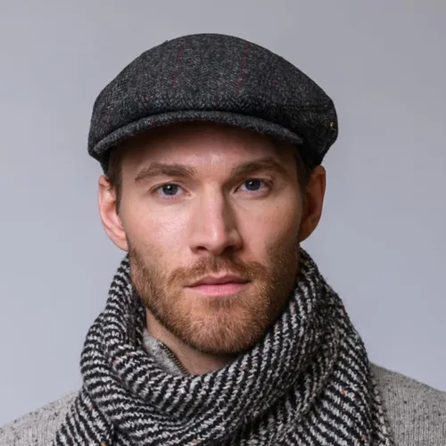 Miniatura 9 de Mucros Weavers Gorra plana irlandesa para hombre, fabricada en Irlanda, 100% tweed irlandés, verde