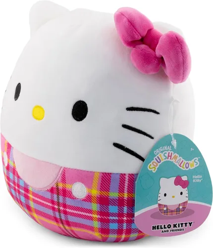 Miniatura 2 de Squishmallows Cuadros rojos Hello Kitty de 8