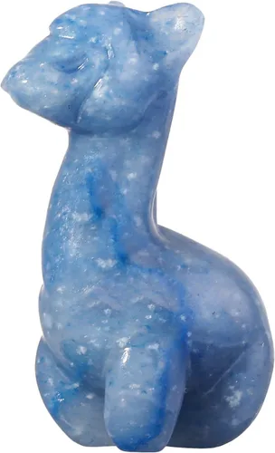Miniatura 11 de SUNYIK Estatua de cristal de alpaca tallada, escultura de piedra pulida, delicada figura de animal, decoración para ventana de oficina en casa