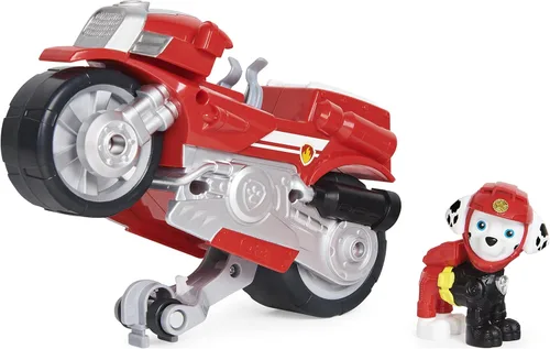Miniatura 12 de Paw Patrol, Moto Pups Deluxe de Skye, vehículo de motocicleta de tracción que hace piruetas y figura de juguete