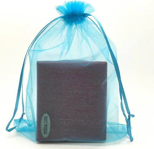 Miniatura 17 de SUNGULF 100 bolsas de organza con cordón de 6 x 9 pulgadas, 6.3 x 8.7 in, regalo fuerte, bolsa de dulces, joyería, fiesta, boda, recuerdo