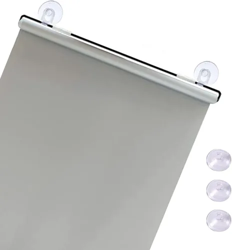 Miniatura 39 de Persianas enrollables opacas con ventosas, persianas enrollables opacas térmicas, persianas de privacidad temporales, cortinas portátiles Gris