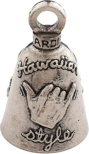 Miniatura 13 de Guardian Bell Campana de buena suerte con llavero y bolsa de regalo de terciopelo negro Campana de motocicleta Peltre sin plomo Hecho en Never