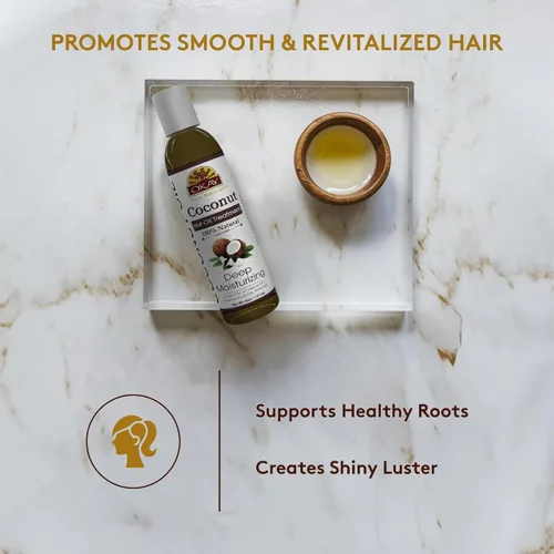 Miniatura 4 de OKAY Tratamiento de aceite caliente de coco Para todo tipo de cabello y texturas Profundamente penetrante 100% natural Libre de parabenos