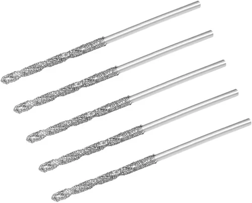 Miniatura 7 de uxcell Brocas de acero de alta velocidad de la torsión del diamante de 0.035 in para las baldosas de piedra de cristal de las conchas del mar 5