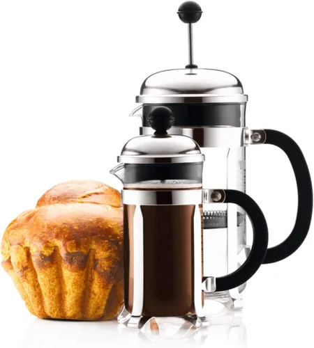 Miniatura 3 de Bodum Chambord French Press - Cafetera y tetera, 12 onzas, cromado y 11883-259US Melior - Hervidor de agua eléctrico de cuello de cisne, 27 onzas