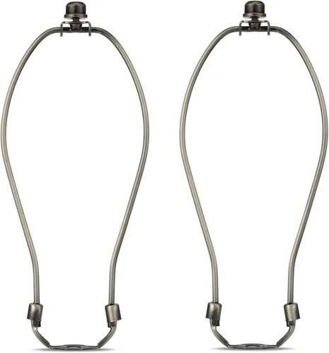 Miniatura 10 de Juego de 2 soportes desmontables para arpa de lámpara de 7 pulgadas para lámparas de mesa y de pie, soporte resistente para pantalla de lámpara