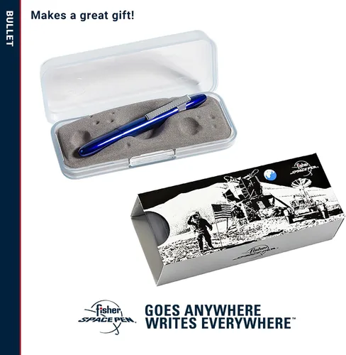 Miniatura 38 de Bolígrafo en forma de bala Fisher Space, con acabado en cromo y en caja de regalo., Cromado