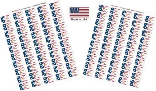Miniatura 154 de 100 calcomanías de la bandera de Alaska; 1.5" x 1" hechas en Estados Unidos, calcomanías autoadhesivas de la bandera del estado para álbumes