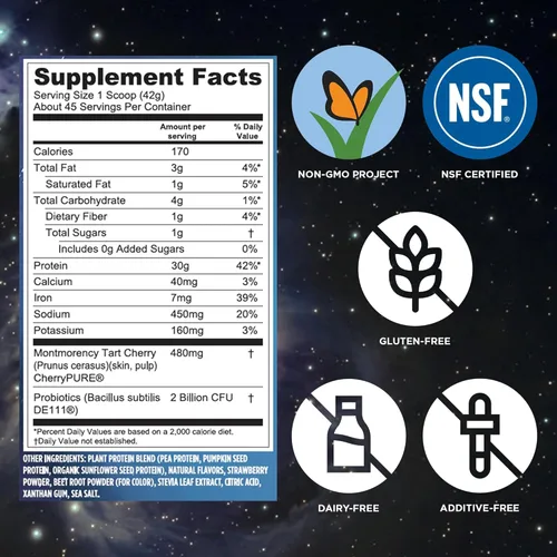 Miniatura 4 de Vega Sport proteina en polvo gusto moca (45 porciones, 67.9 onzas) - Polvo de proteína vegana a base de plantas, BCAA, aminoácidos