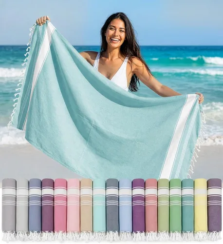 Miniatura 93 de LANE LINEN - Paquete de 4 toallas de playa de gran tamaño, toalla de piscina prelavada, extragrande, de secado rápido y sin arena, toalla de viaje