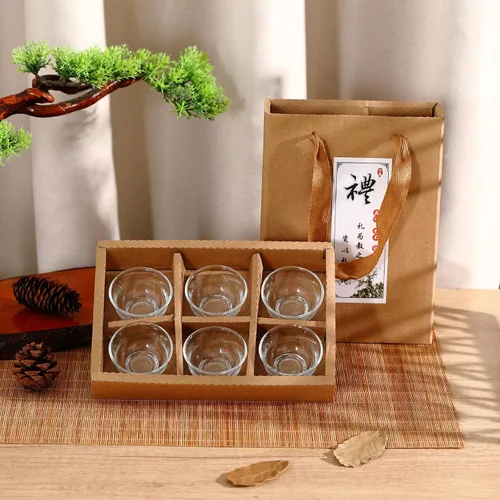 Miniatura 6 de Skyley - Juego de 6 vasos de chupito de soju coreanos, tazas de porcelana coreanas, tazas de cerámica coreana, accesorios para té, vajilla, cerámica