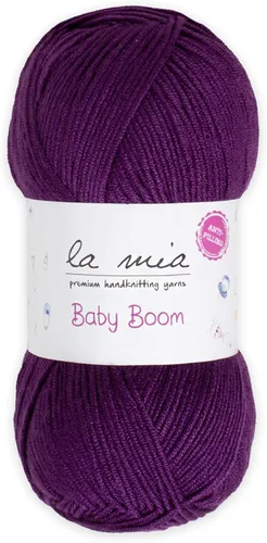 Miniatura 55 de 1 madeja La Mia Baby Boom, hilo acrílico 100% antipilling para tejer y ganchillo para tejer y ganchillo, 3.53 oz (3.5 onzas) / 820.2 ft