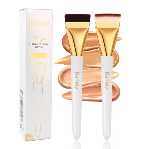 Miniatura 8 de Brochas de maquillaje, pincel grande para polvo y brocha para base, acabado impecable con aerógrafo para resaltador, polvo suelto, rubor, crema
