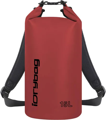 Miniatura 13 de IDRYBAG Bolsa seca para kayak impermeable 2L/5L/10L/15L/20L, pequeña bolsa impermeable para navegación