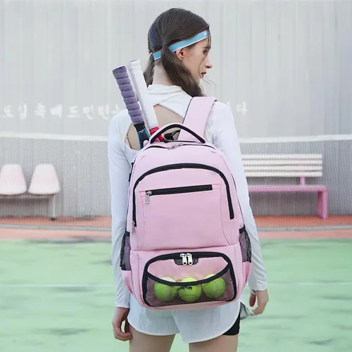 Miniatura 7 de ACESAK Mochila de Tenis Bolsa de Tenis para Mujeres Hombres - Bolsa de Tenis Capacidad para 2 Raquetas, Bádminton Squash, Paletas Pelotas Pickleball