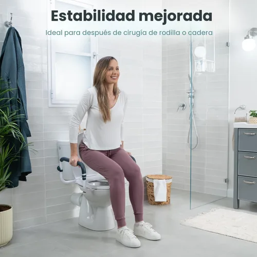 Miniatura 6 de PELEGON Rieles de Seguridad para Inodoro (250 lb) - Rieles de Seguridad para Inodoro Ajustables, Barra para Inodoro para Adultos Mayores, Rieles