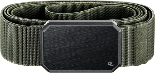 Miniatura 29 de Groove Life - Cinturón de nailon elástico para hombre con hebilla magnética de aluminio