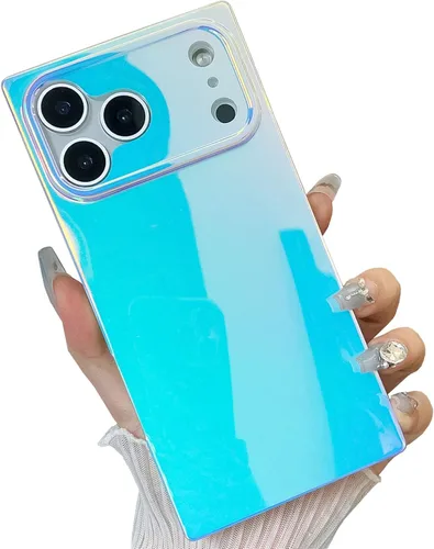 Miniatura 46 de Elegante concha de madre perla compatible con iPhone 13 Pro de 6.1 pulgadas, estuche de borde rectangular, elegante y delgado, con perla de abulón