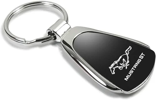 Miniatura 2 de Au-TOMOTIVE GOLD, INC - Llavero de lágrima negra con licencia oficial para Mustang GT, Negro