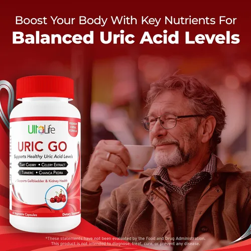 Miniatura 7 de URIC GO - Suplemento de apoyo de limpieza de ácido úrico para G.O.U.T - Fórmula desintoxicante de limpieza renal natural Chanca Piedra, semillas