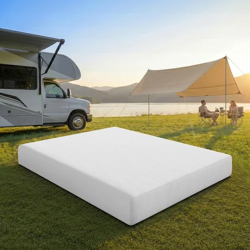 Miniatura 17 de Novilla Colchón tamaño Queen de 5 pulgadas, colchón de espuma viscoelástica de gel para dormir fresco por la noche y aliviar la presión, colchones