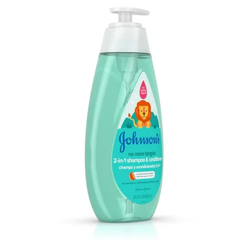 Miniatura 6 de Johnson's Kids Sin Más Enredos Champú y Acondicionador Desenredante 2 en 1 para Niños y Pequeños, Suave y Sin Más Lágrimas, Hipoalergénico y Libre
