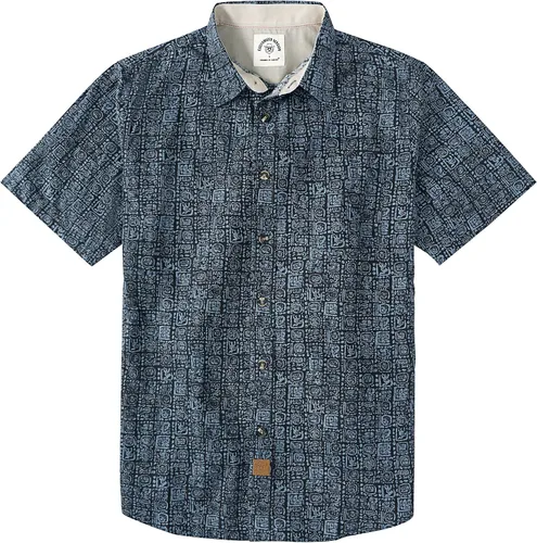 Miniatura 26 de Dubinik® Camisas de manga corta con botones para hombre, 100% algodón, a cuadros, camisas casuales con bolsillo