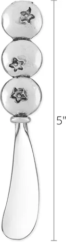Miniatura 2 de Supreme Housewares Juego de esparcidores de queso de arándano, esparcidores de mantequilla de aleación de zinc con asas decorativas para queso