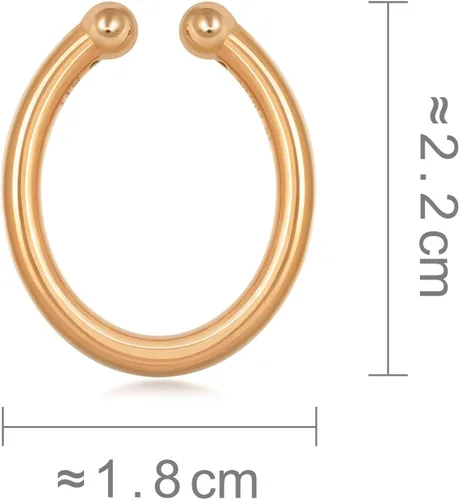 Miniatura 7 de Chow Sang Sang Lets Play - Aretes de aro individual de oro de 18 quilates para mujer 89764E se venden solos no pares
