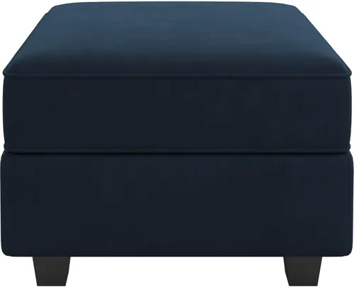 Miniatura 7 de Belffin Módulo de Almacenamiento con Otomana para Sofá Seccional Modular Asiento Cuadrado Cubo de Terciopelo Azul