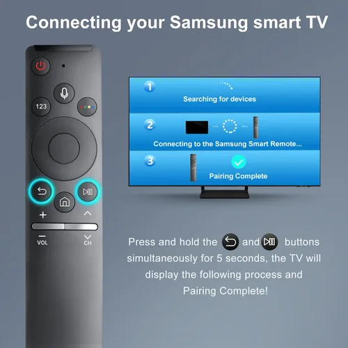 Miniatura 4 de Reemplazo de voz para mando a distancia de Samsung Smart TV, nuevo control remoto BN59-1266A para Samsung con función de voz. Garantía de 1 año.