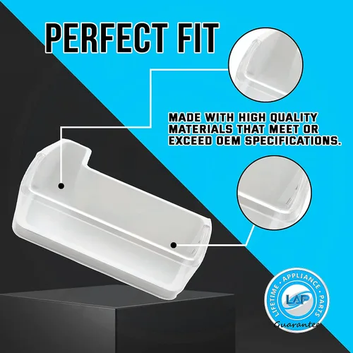 Miniatura 3 de DA97-08400A - Cesta de estante para puerta izquierda, compatible con refrigerador Samsung, DA97-08400C