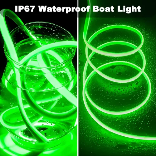 Miniatura 2 de SHUNLEE Luces LED para barco de 40 pies, IP67 COB impermeable, luces LED para pontón, interior de barco para pontón, cubierta, pesca nocturna