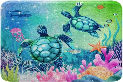 Miniatura 45 de Cherry - Alfombra de baño de 16 x 24 pulgadas para niños, tapete de baño de frutas tropicales, novedoso y divertido tapete de puerta de comida