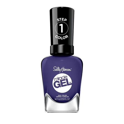 Miniatura 7 de Sally Hansen Miracle Gel™, Metro Midnight, Fórmula de larga duración, tipo gel, sin necesidad de lámpara UV, esmalte de uñas púrpura 564 Metro