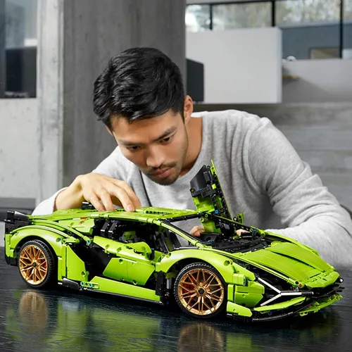 Miniatura 2 de Conjuntos de construcción LEGO Technic Lamborghini Sián FKP 37 para adultos - Detalles de kit de modelo de coche Lamborghini para hombres y mujeres