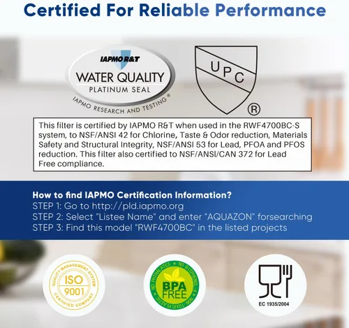Miniatura 2 de PUREPLUS ADQ747935 Certificado NSF 53&42 Repuesto para LT1000P LT1000 Kenmore Elite 9980 LT1000PC, MDJ64844601 ADQ74793501, LMXS28626S, LFXS26973S