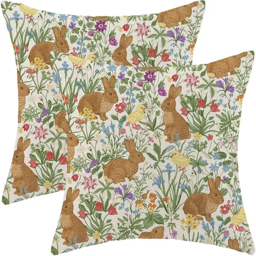 Miniatura 9 de AEIOAE Juego de 2 fundas de almohada de San Valentín de 16 x 16 pulgadas, almohadas de corazón rojo de amor de algodón para decoración del día